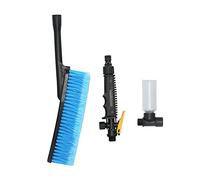 Accesorio para manguera de lavado de autos, escoba tierna y suave para lavar autos, cepillo suave para lavar el cabello con mango desmontable para limpiar la eliminación de agua