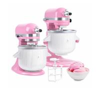 Accesorio para Máquina de Helados para KitchenAid Batidora - Compatible con Modelos 4.5QT, 5QT y 6QT Tilt-Head y Bowl-Lift - Cuenco de 1.9L para Helado, Sorbete, Gelato y Yogurt Congelado