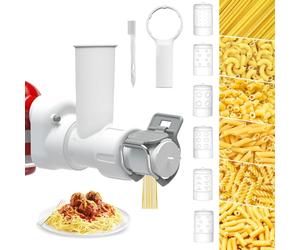Accesorio para máquina de pasta KitchenAid con 6 platos de pasta intercambiables, accesorio de prensa de pasta gourmet duradero