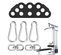 Accesorio para Máquina de Poleas - Barra de Divergencia para Fitness - Adaptador Ajustable de Polea Doble a Individual para Entrenamiento de Fuerza y Rendimiento Deportivo