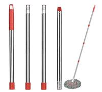 Accesorio para mopa, mango telescópico, mango de repuesto, compatible con Vileda Turbo Spin/Turbo Smart Mopp, mango de fregona ajustable, 4 piezas, 147 cm