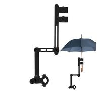 Accesorio para paraguas de cochecito, abrazadera para silla de paraguas, Soporte ajustable para paraguas de cochecito, Abrazadera de paraguas montada en barra de mango, soporte de paraguas de Clips do