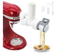 Accesorio para Pasta Compatible con Batidora de Pie Kitchen Aid, 6 Formas de Pasta, 6 en 1 Accesorios para Hacer Fideos