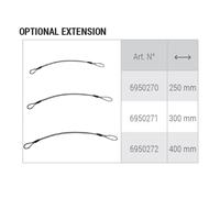 Accesorio para Portabicicletas Fabbri Gringo Opcional Extensiones Largo 300 MM