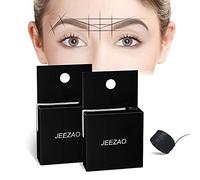 Accesorio para Regla de Tatuaje para Cejas,Hilo de Cejas para Microblading,Pre-entintado Cejas Cartografía String,Herramienta de Medición de Cejas