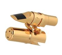 Accesorio para Saxofón Boquilla De Saxofón Tenor B-plano Con Kit De Clip De Tapa, Piezas De Instrumentos De Viento De Madera (Color : Gold)