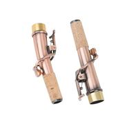 Accesorio para Saxofón Cuello De Saxofón, Conector De 16,7mm De Diámetro, Piezas De Cuello Recto Y Curvado De Saxofón Lacado En Rojo De Latón