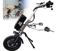 Accesorio para silla de ruedas con bicicleta de mano eléctrica Accesorio para silla de ruedas con bicicleta de mano eléctrica de 500 W, kit de conversión de silla de ruedas eléctrica para te