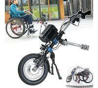Accesorio para silla de ruedas con motor eléctrico de 250 W, kit de conversión para silla de ruedas a 25 km/h, alcance de 40 km, diseño de liberación rápida, dispositivo de tracción para sil