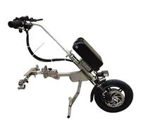 Accesorio para silla de ruedas eléctrica para bicicleta de mano, kit de conversión de silla de ruedas eléctrica para terapia de rehabilitación con luz delantera y sistemas de amortiguación, 16 Ah B