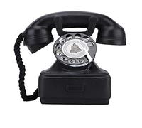 Accesorio para teléfono antiguo Retro giratorio con cable Old Fashion Teléfono fijo Decoración de escritorio para el hogar Teléfono fijo vintage Adorno para el hogar Accesorios de fotografía Accesorio