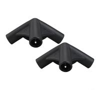 Accesorio para tienda de campaña de ducha al aire libre, 2 conectores de cuatro vías, 16 mm de diámetro, ajuste de poste de tienda de campaña, material plástico, configuración