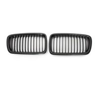 Accesorio Parrilla Delantera Compatible Con Para E38 4 Puertas 740i 740iL 750iL 1998 1999 2000 2001 Parrilla Delantera Tipo Riñón Rejillas Admisión Aire Competición Una Sola Lama(Black A)