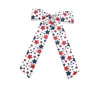 Accesorio patriótico para el cabello, plegable, lazos de cinta, clip para festivales, decoración patriótica para el cabello, para eventos deportivos y estilo casual