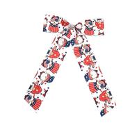 Accesorio patriótico para el cabello, plegable, lazos de cinta, clip para festivales, decoración patriótica para el cabello, para eventos deportivos y estilo casual