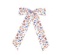 Accesorio patriótico para el cabello, plegable, lazos de cinta, clip para festivales, decoración patriótica para el cabello, para eventos deportivos y estilo casual