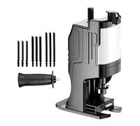 Accesorio portátil para sierra alternativa compatible con taladros eléctricos para carpintería y corte de metales, herramienta convertidora de sierra sable con posicionamiento de (Hojas de sierra