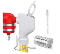 Accesorio Prensa de Pasta para KitchenAid Batidoras de MMOBIEL - Máquina para Hacer Pasta con 7-in-1 Placas Intercambiables para Fusilli, Rigatoni, Espagueti, Bucatini, Fettuccine y Macarrones