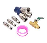 Accesorio profesional de compresor de aire de 3 puertos, conexión rápida, acoplador de metal, sistemas neumáticos, conector redondo de 3 vías, conector de aire triple tipo C