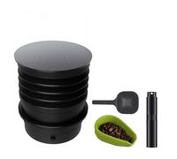 Accesorio profesional para molinillo con herramienta dosificadora de precisión y textura de metal de fuelle perfecto para una fácil eliminación de residuos de café eficiente