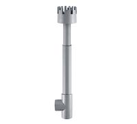 Accesorio ranurado para filtro de acuario, 20 mm, tres vías | Cabezal de cesta ranurado gris, secciones de tubo telescópico, recogida de agua superior dedicada para una entrada de filtro