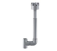 Accesorio ranurado para filtro de acuario, codo de 20 mm | Cabezal de cesta ranurado gris, secciones de tubo telescópico, recogida de agua superior dedicada para una entrada de filtro