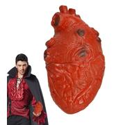 Accesorio realista de corazón humano palpitante | Falso Halloween espeluznante para casa embrujada, decoración de o decoración del hogar. El añade un toque aterrador a