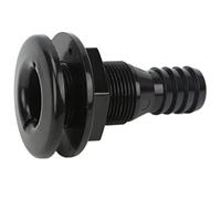Accesorio Recto Resistente a Impactos de 1 Pulgada para Barcos, Herramienta Esencial para Marinos, ABS, Tamaño 1 Pulgada (Black)