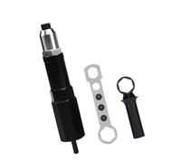 Accesorio remachador operado por taladro, colección de boquillas de 4 piezas, sujeción ergonómica, excelente adaptador de remache de cuerpo de aleación de aluminio