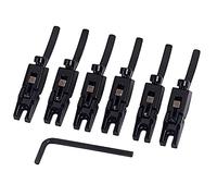 Accesorio repuesto puente Para La Guitarra Eléctrica 6pcs Sillín Cerrado Sillín Tremolo Bridge Guitar Bridge String Saddles