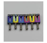 Accesorio repuesto puente Puente De Acero Inoxidable Sadias 10. 5mm / 10.8mm Para S T Trémolo Puentes Color Arco Iris (Color : 6 PCS 10.8MM)