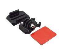 Accesorio soporte adhesivo curvo 3m para casco phoenix para fijar camaras sport & gopro hero 4 - 3+ - 3 - 2 - 1 de color negro