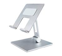 Accesorio Soporte De Teléfono Cinta De Correr Soporte de aleación de Aluminio Plegable de Escritorio para iPad Soporte de Soporte para Trabajar Desde Dispositivos Domésticos (Silver, B)