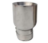 Accesorio Tubo de Escape 1 tubo de escape universal de acero inoxidable + punta de escape para automóvil para VW, apto para AUDI, apto para BENZ, apto para BMW, apto para PORSCHE(51MM IN 89MM OUT)