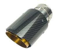 Accesorio Tubo de Escape Silenciador de tubo de escape de fibra de carbono universal para coche, extremo de tubo de escape para Akrapovic sistema escape(63MM IN 114MM OUT)