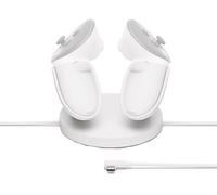 Accesorio VR - Meta Base de carga compacta, Para Gafas Meta Quest 3S, Blanco
