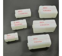 Accesorios 1 Juego de plástico de 90 cc/260 cc/550 CC Compatible con Tanque de Combustible RC Compatible con avión de Gas Nitro.(550cc-no Accessories)