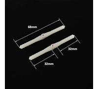 Accesorios 10 Uds. Bisagra de Pasador de plástico de diámetro 2,5mm x L48mm/4,5mm x L67mm Compatible con Modelo de avión RC(D45xL68mm)