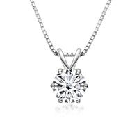 Accesorios 1CT Green/Yellow/Blue Moissanite Diamond Diamonds para Mujeres, D Collares de Diamantes de Corte Redondo de Color, Collares Colgantes, Joyas S