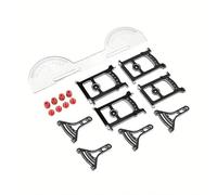 Accesorios Actualización RC para Axial SCX10 para Capra para TRX4 para Yikong 1/10 Carretera RC Piezas Coche Sistema Configuración del Chasis Juego Herramientas Medición Llave Regla(Red,TypeA)