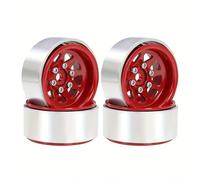 Accesorios Actualización RC para Axial SCX24 AX24 para Traxxas para TRX4M 1/18 1/24 RC Coche Acero 1,0 Pulgadas Beadlock Llanta Rueda Plato Profundo Buje Estampado