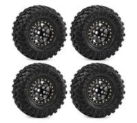 Accesorios Actualización RC para TRX4M Trxs para Defender para Bronco para SCX24 para FMS 1/18 RC Piezas Coche 4 Uds Ruedas Metal 1 Pulgada Neumáticos Juego para Cubo