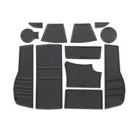 Accesorios Alfombrilla Goma Puerta Coche, Antideslizante Interior Taza, Alfombrilla Ranura Puerta, 12 Unidades/Juego para Peugeot 2008 E-2008 GT Line 2019-2024 Protección(Negro)