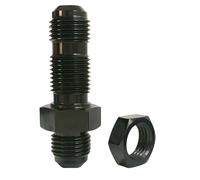 Accesorios AN, conectores AN Bulkheads, Aluminum Extension Joint, Color Black, Precision Machined, Automotive Replacement Parts for Repair Shop, Garaje, Home, Business, Beginners