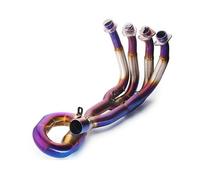 Accesorios Antideslizantes Motocicleta Sistema Escape Tubo Conexión Frontal Completa para R6 2006-2018(Type B)