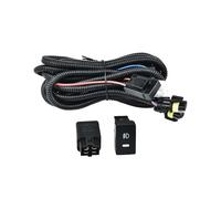 Accesorios: Arnés de luces antiniebla compatible con Jaguar S-Type X-Type 2004-2008, plástico, metal, negro, H11, cableado con interruptor de indicador LED.