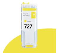 Accesorios Cartucho de Tinta 727 con Chip Permanente Compatible con impresoras HP 727 Compatible con impresoras HP DesignJet T920 T930 T2500 T2530 T1500 T1530 6 Colores 300 ml(Yellow x1)