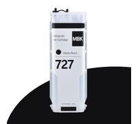 Accesorios Cartucho de Tinta 727 con Chip Permanente Compatible con impresoras HP 727 Compatible con impresoras HP DesignJet T920 T930 T2500 T2530 T1500 T1530 6 Colores 300 ml(Matte Black)