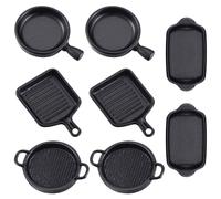 Accesorios Casa de Muñecas, 8 PCS Miniaturas Accesorios Cocina, Comida Miniatura Cocina, Utensilios de Cocina Casa de Muñecas, Miniaturas para Casa de Muñecas, Regalos de Cumpleaños para Niños