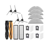 Accesorios Cepillo Principal filtros HEPA Almohadillas de fregona Bolsa de Polvo Cepillo Lateral Compatible con Robot Aspirador Dreame D20 Pro/D20 Pro Plus(1L)